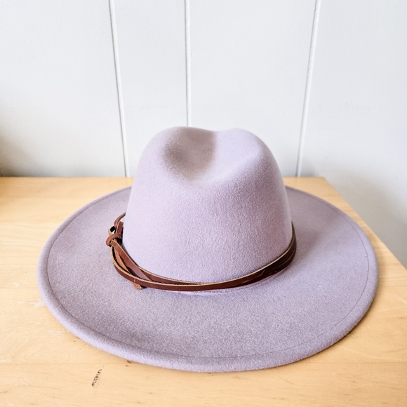 Wyeth Billie Felt Fedora Hat Lilac - Picture 6 of 10